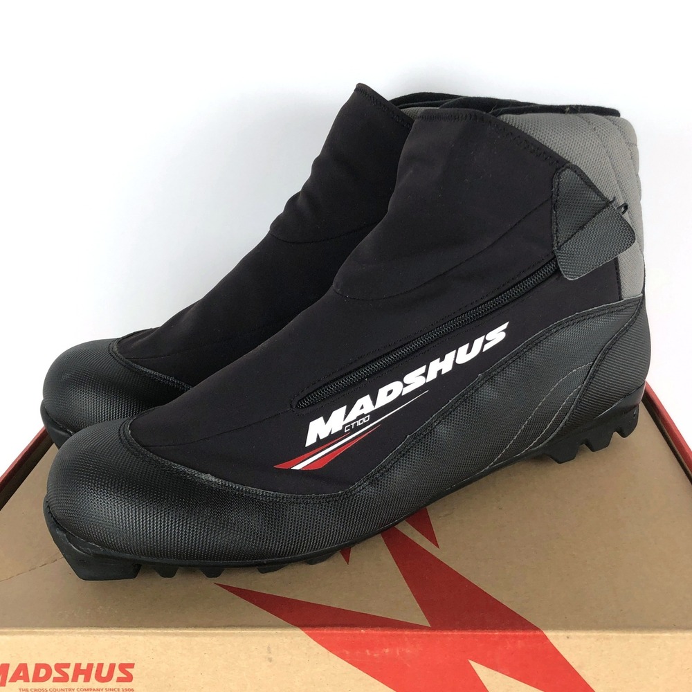 NEW Madshus CT 100 NNN Cross Country Ski Boots Black Men's 13 EUR 48 Black